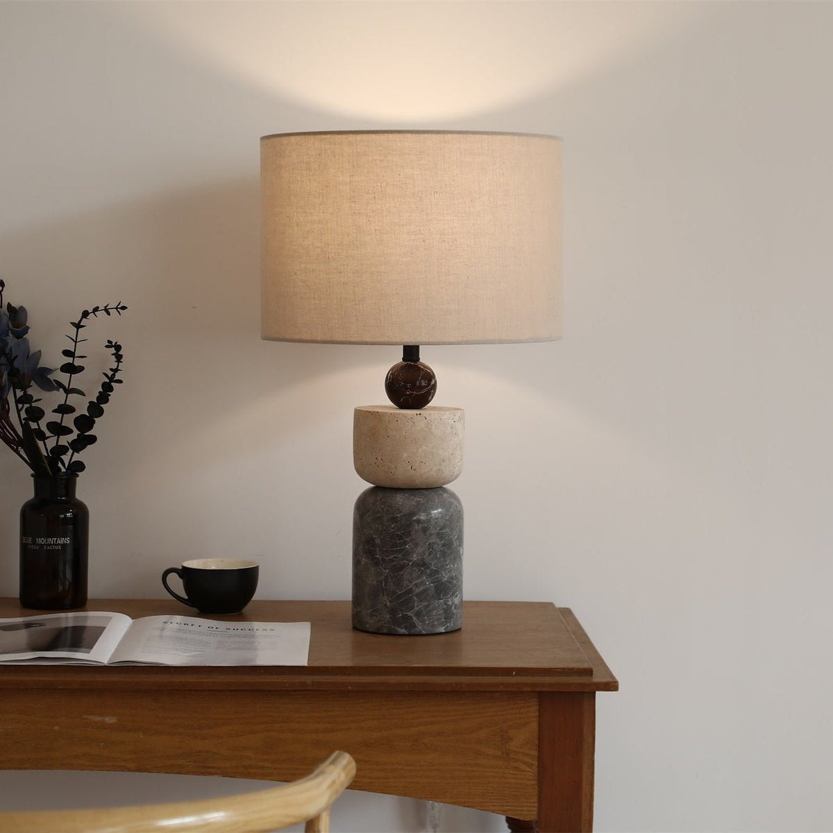 Lampa stołowa Orelisise ze szkła
