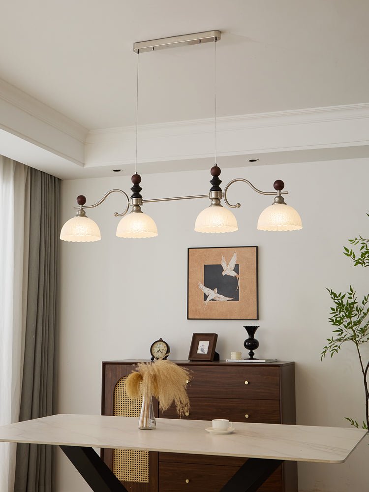 Ivvinisra Elegance Vintage Island drewniana lampa wisząca