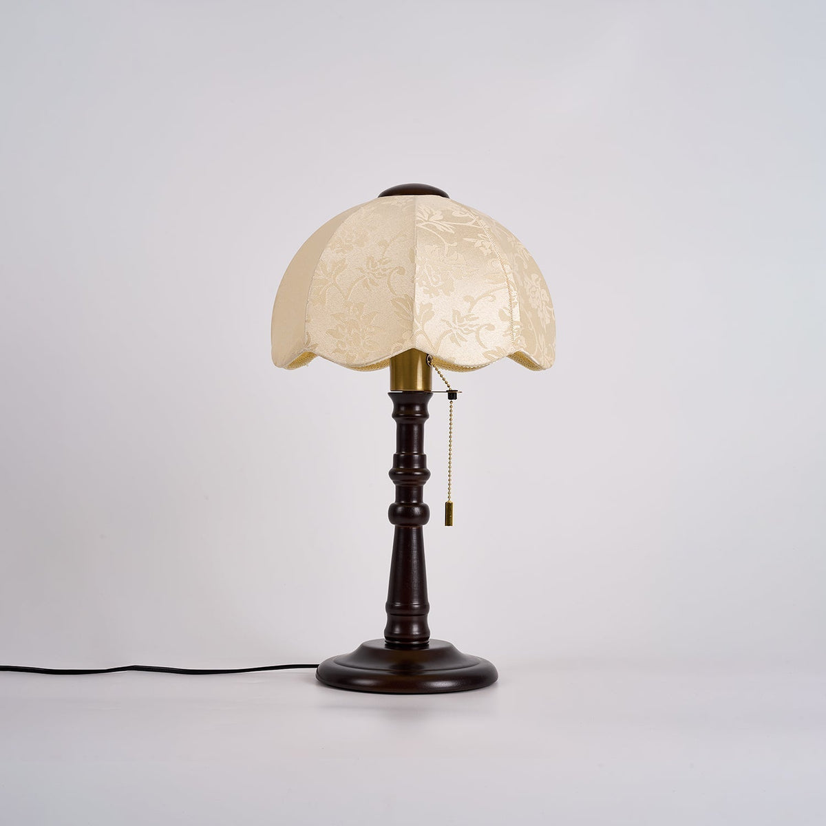Beckett vintage lampa stołowa z drewna