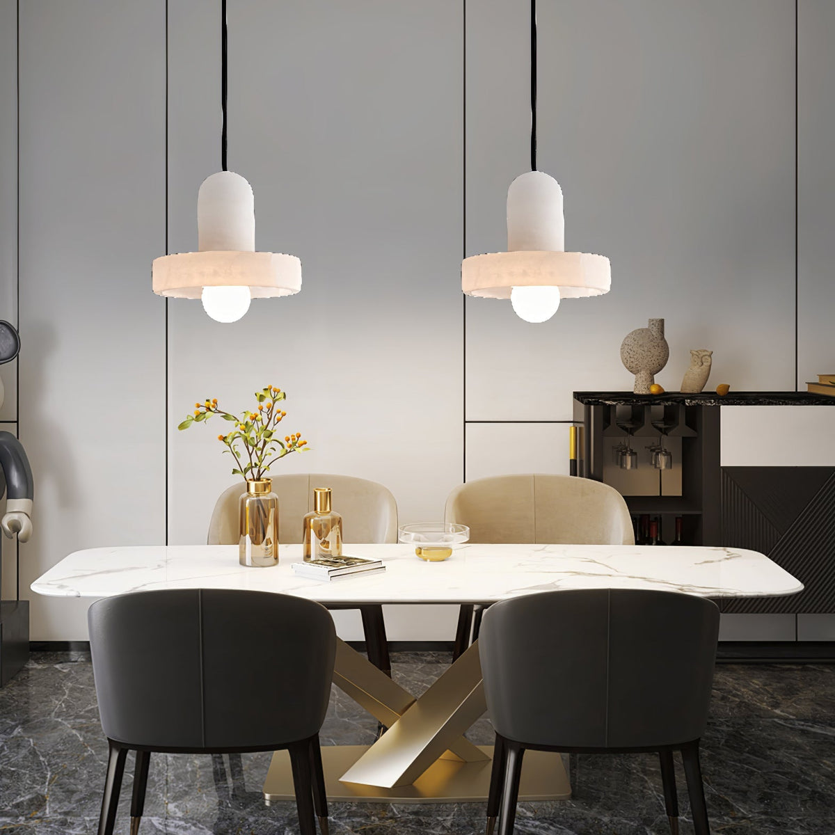Carrara Alabaster lampa wisząca