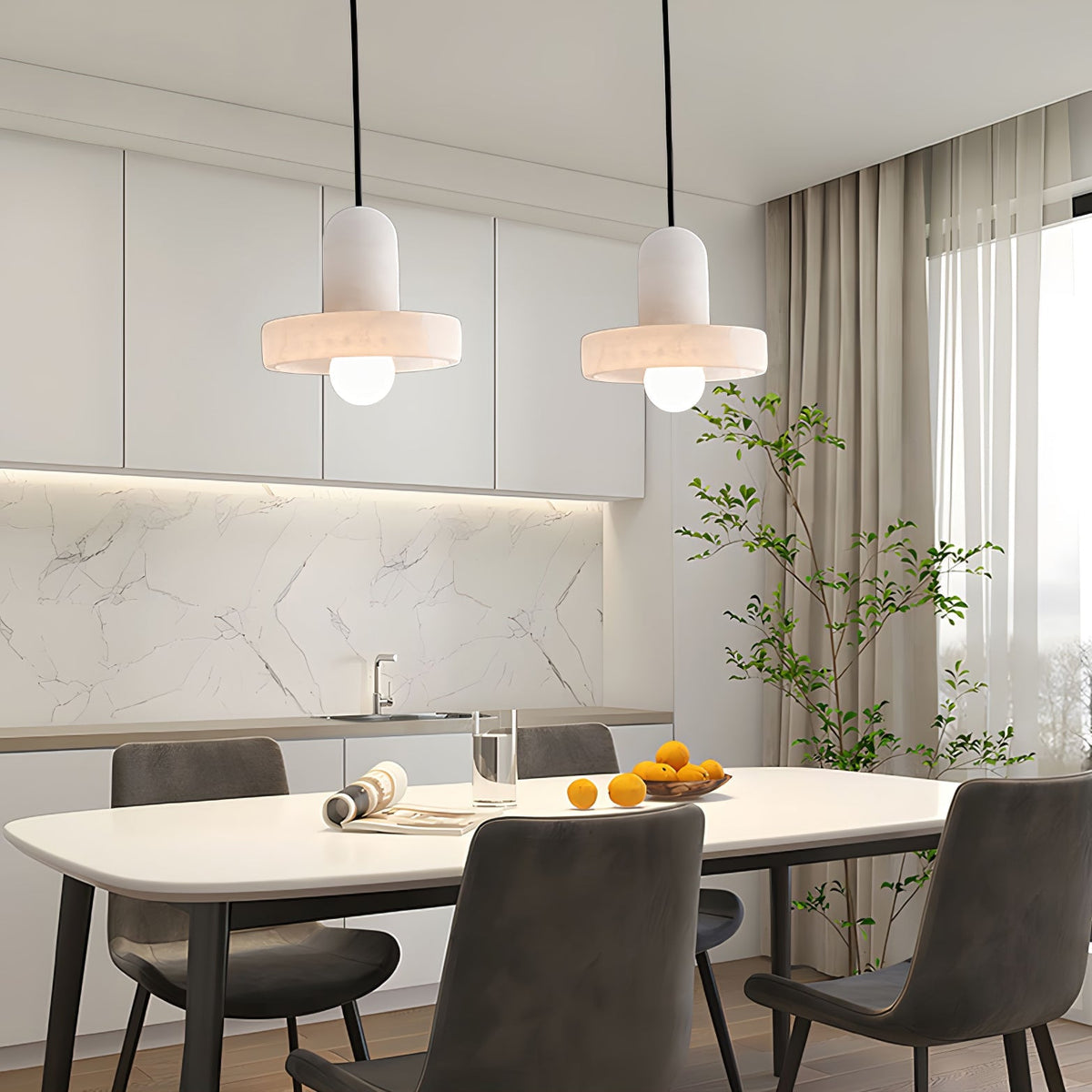 Carrara Alabaster lampa wisząca