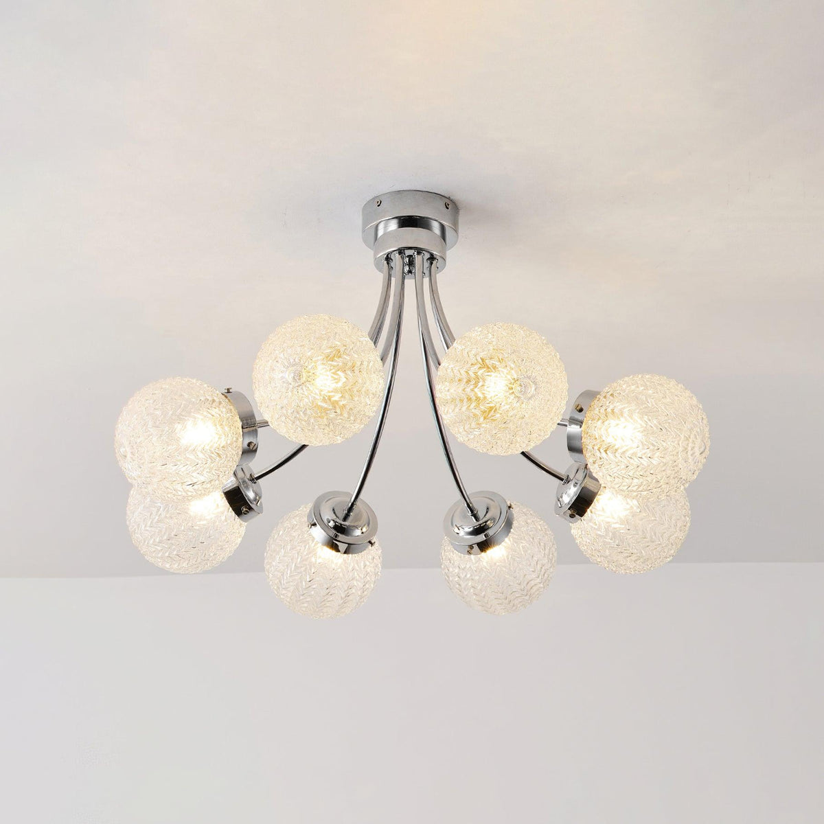 Quve nowoczesna lampa sufitowa ze szkła