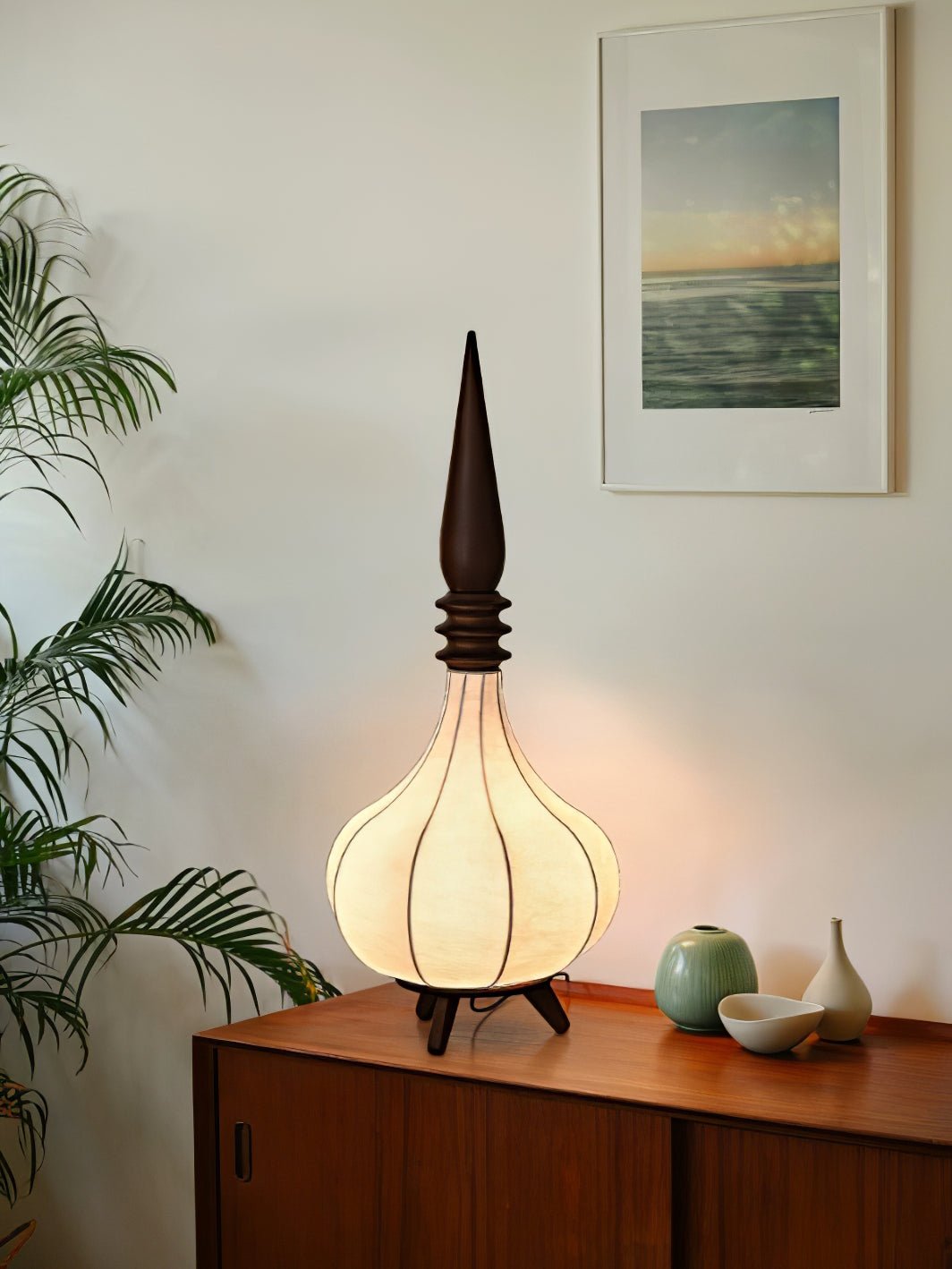 Cetalyra zewnętrzna lampa stojąca ze szkła