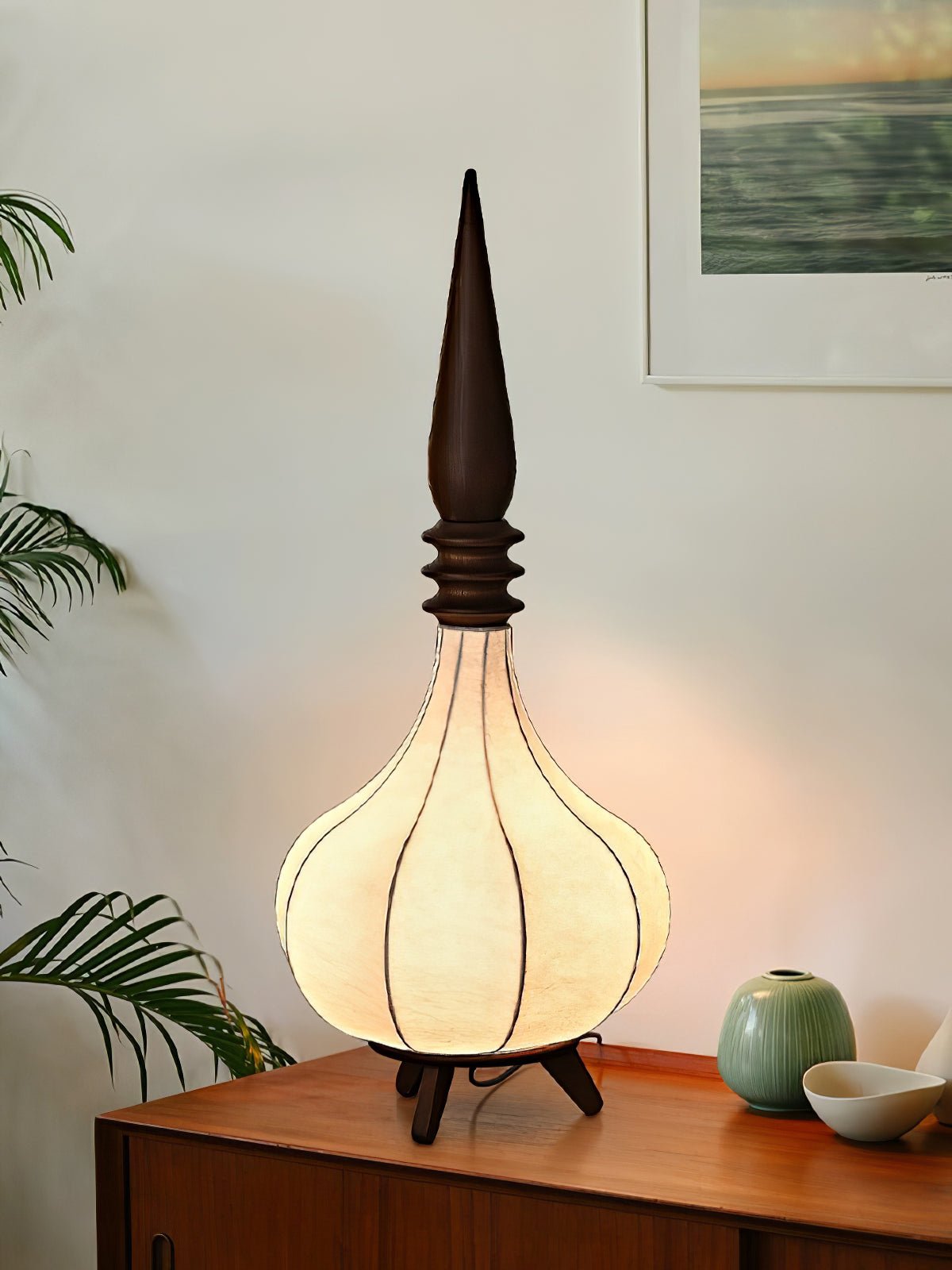Cetalyra zewnętrzna lampa stojąca ze szkła