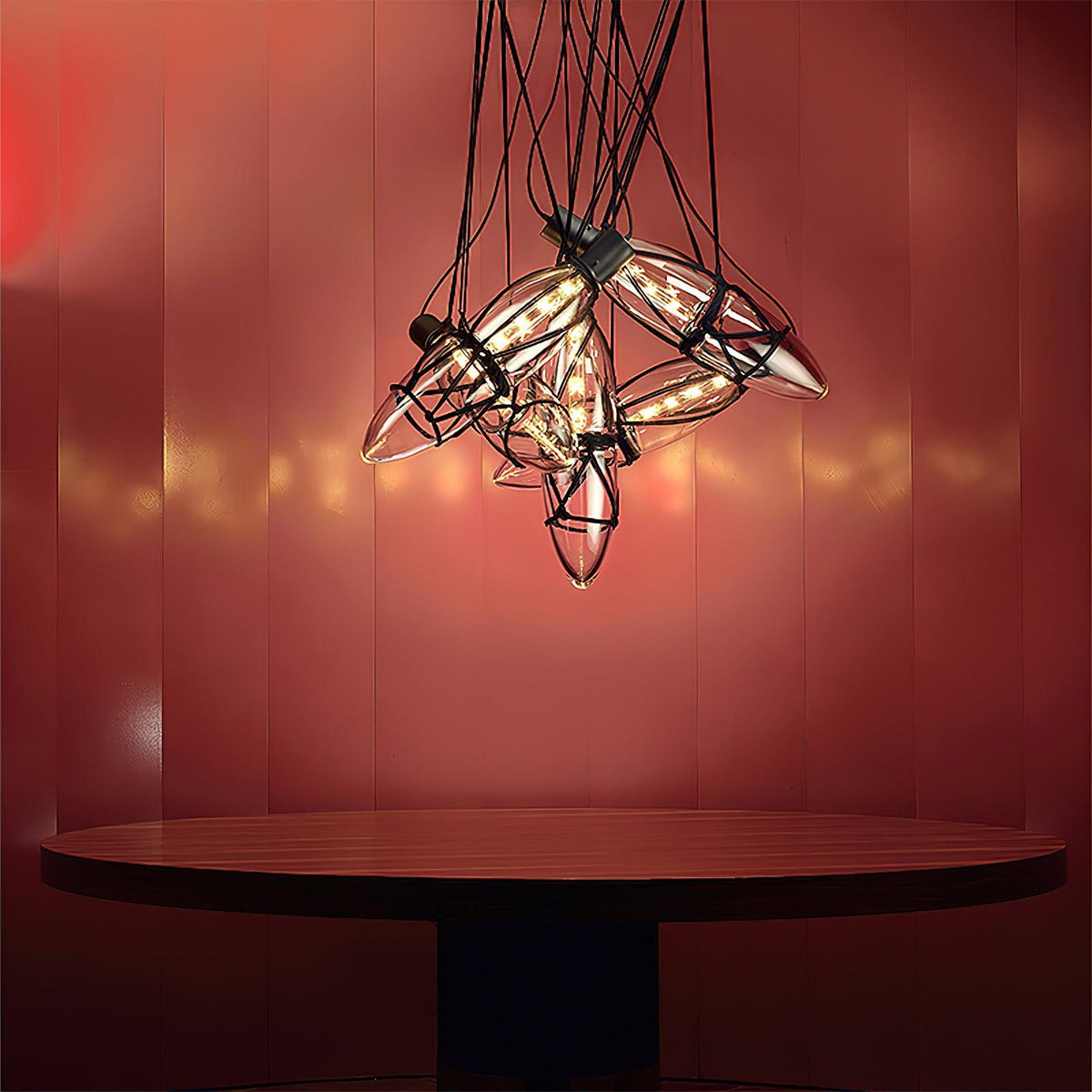 Sior indywidualna kreatywna lampa wisząca ze szkła w kształcie butelki