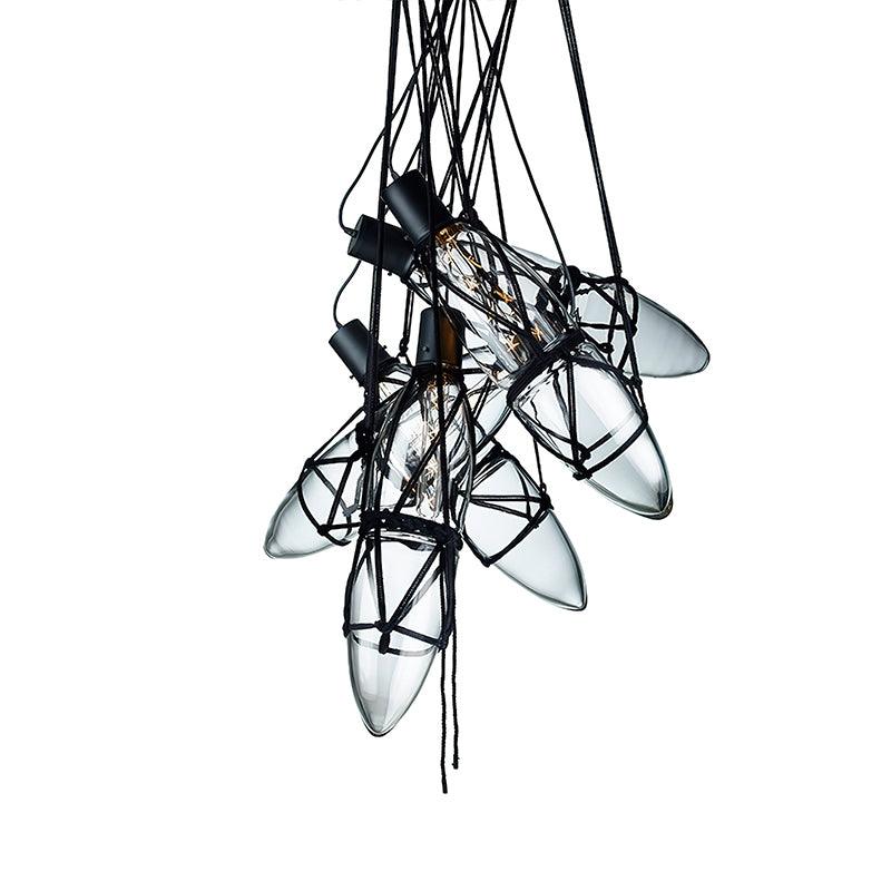 Sior indywidualna kreatywna lampa wisząca ze szkła w kształcie butelki