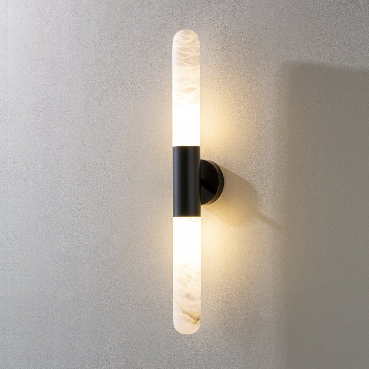 Evtalos Cylinder Alabaster kinkiet