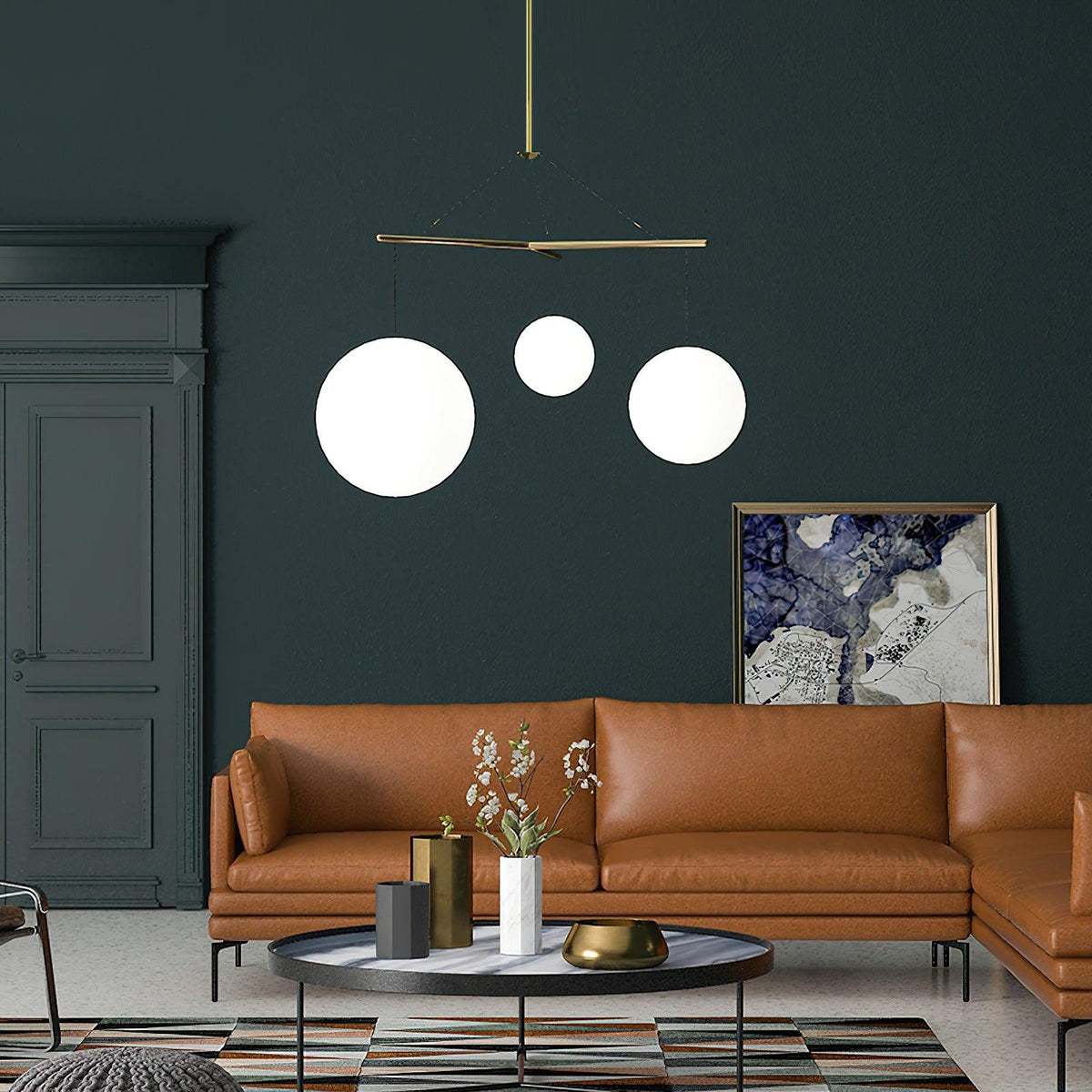 Triad minimalistyczna lampa wisząca ze szkła