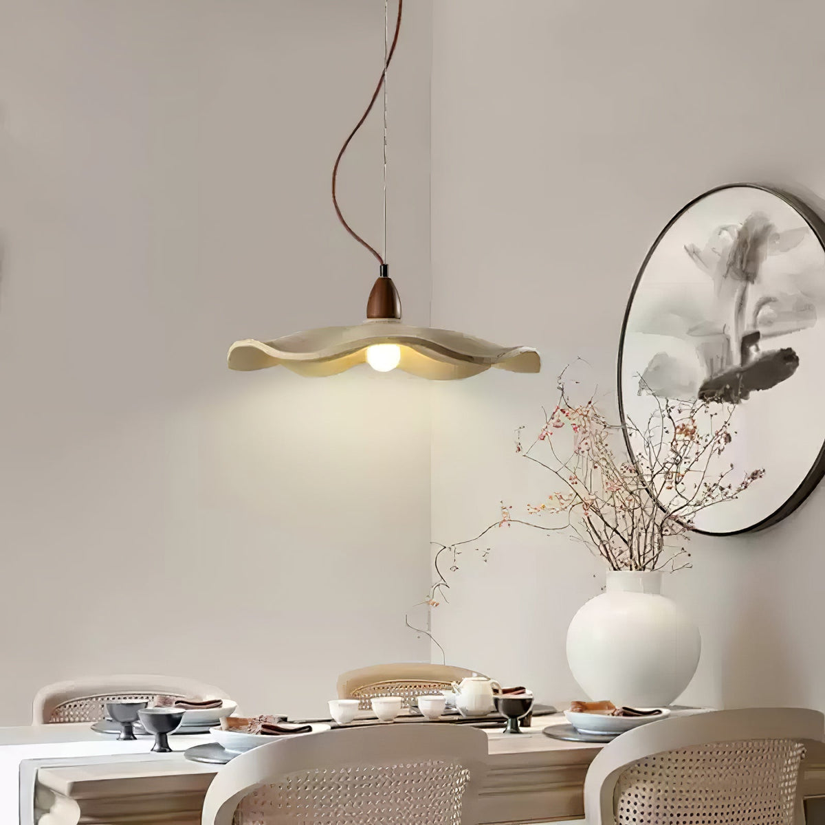 Siro Cement Wave lampa wisząca