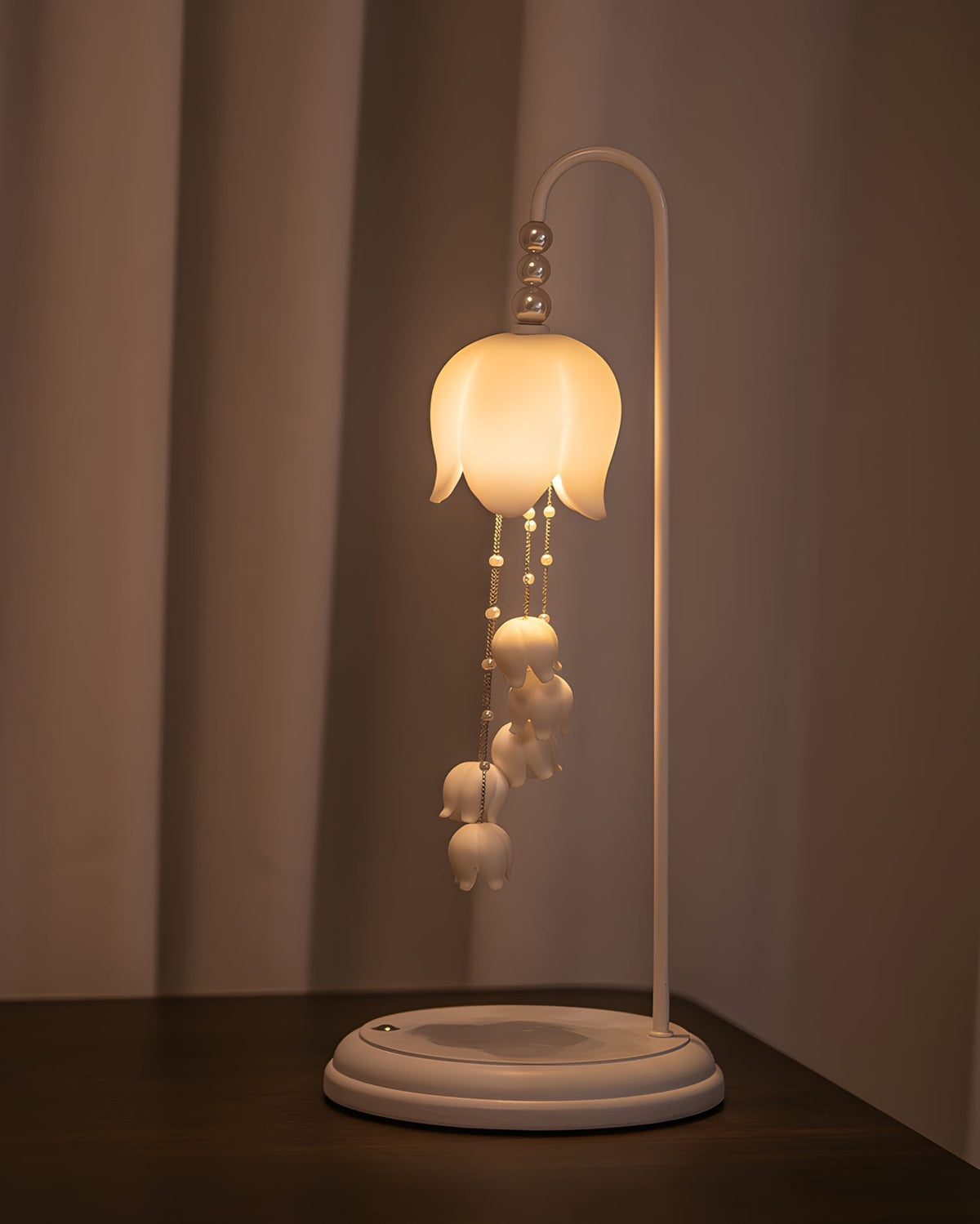 Selanora lampa stołowa ceramiczna biała minimalistyczna