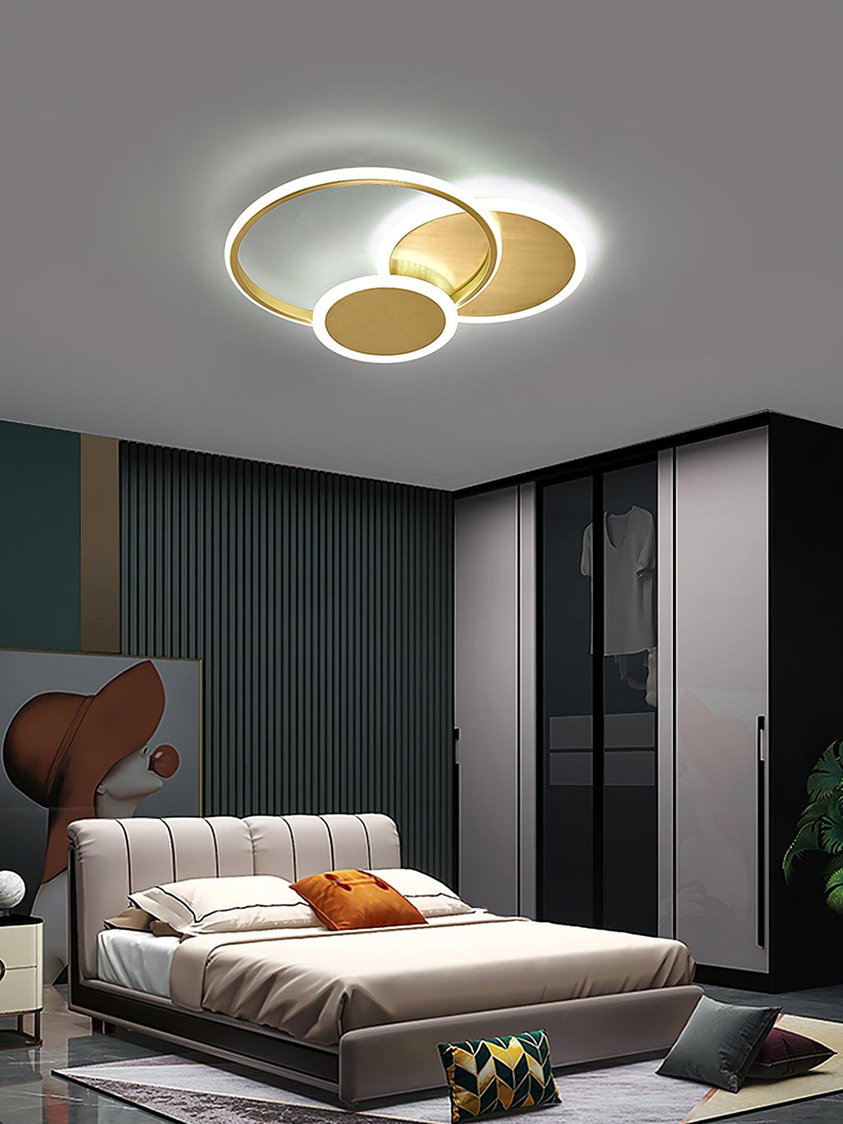 Insk Art Circles LED lampa sufitowa