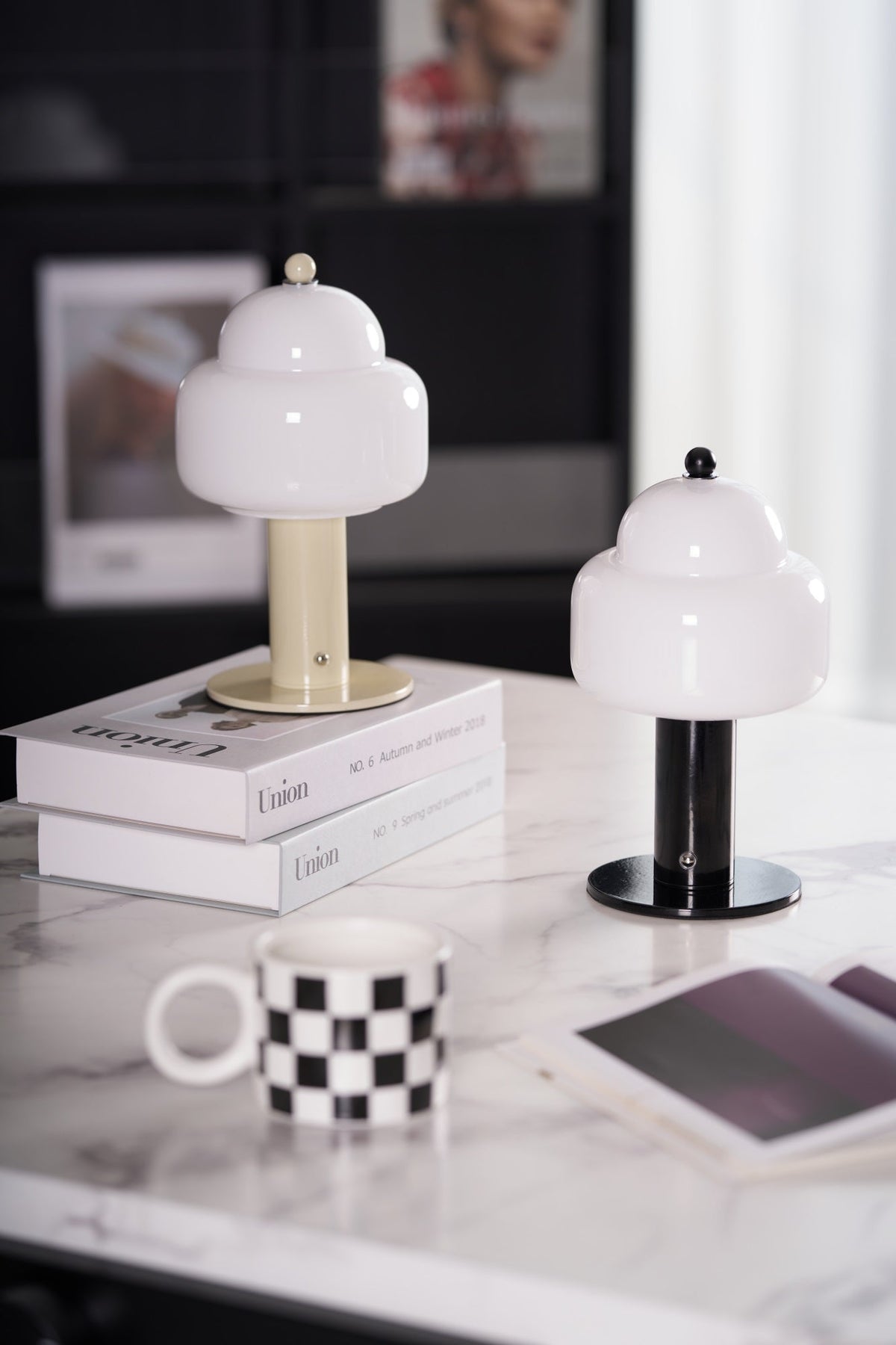Lampa stołowa Avenaella nowoczesna ze szkła