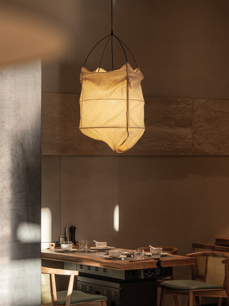 Southvale2 Lampa wisząca z tkaninowym kloszem
