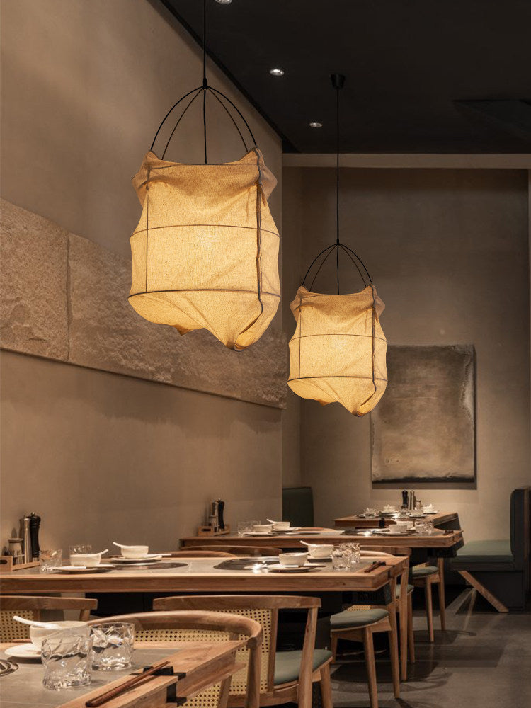Southvale2 Lampa wisząca z tkaninowym kloszem
