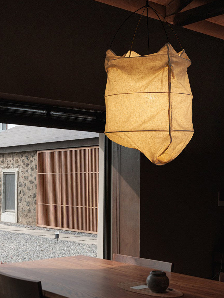 Southvale2 Lampa wisząca z tkaninowym kloszem