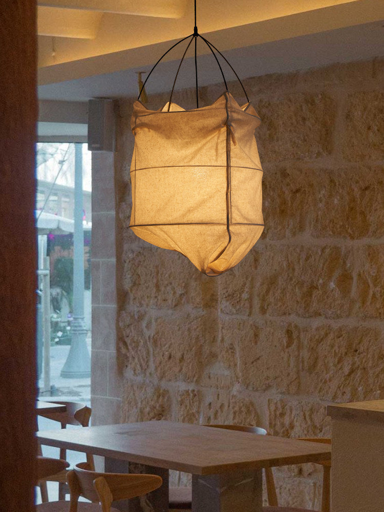 Southvale2 Lampa wisząca z tkaninowym kloszem