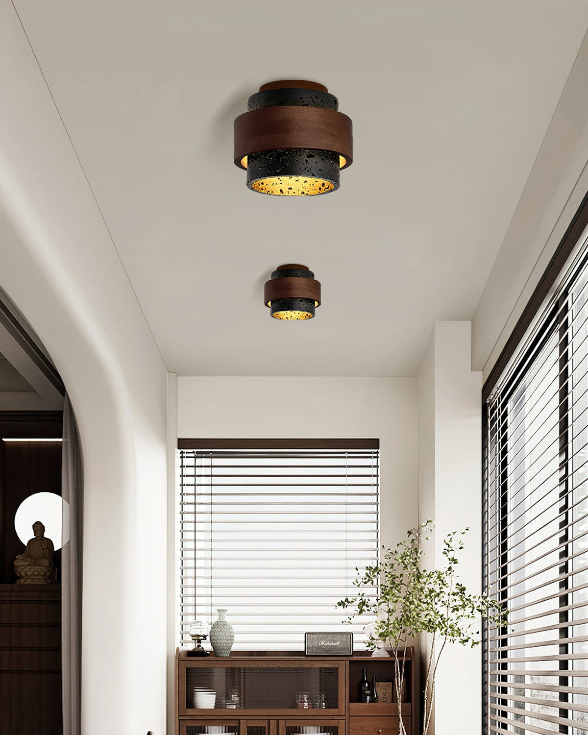 Ciemny Travertine lampa sufitowa