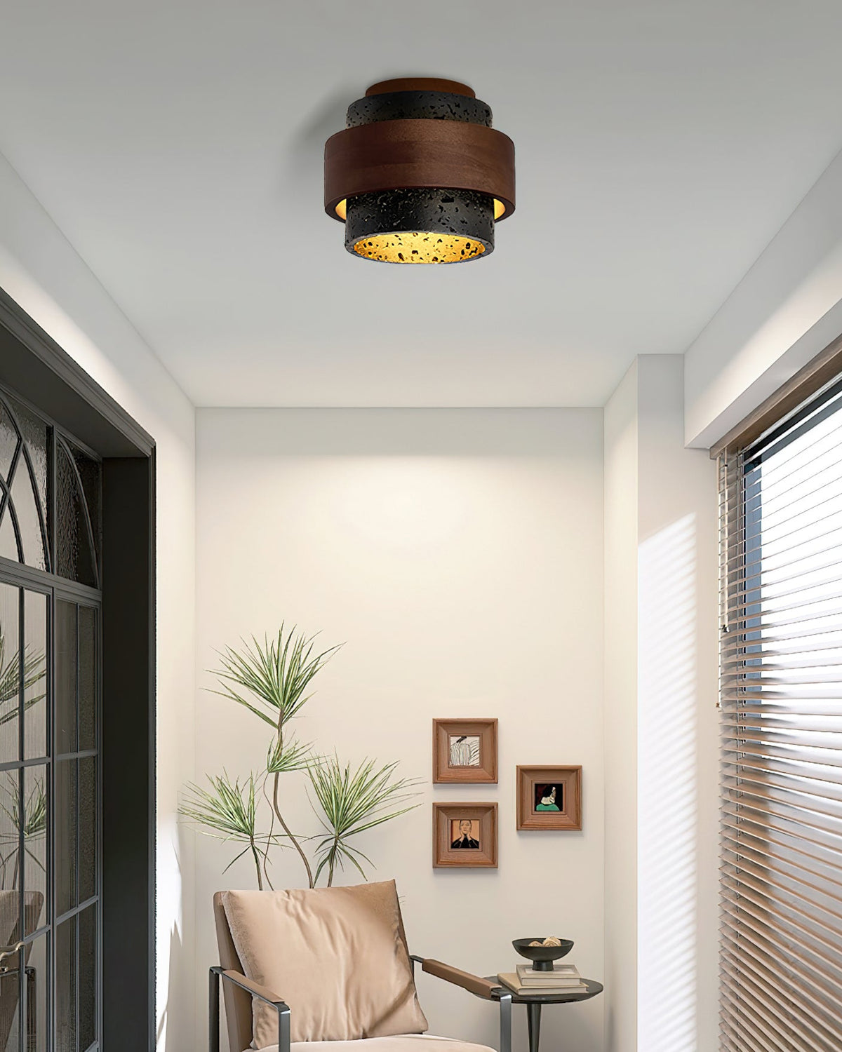 Ciemny Travertine lampa sufitowa