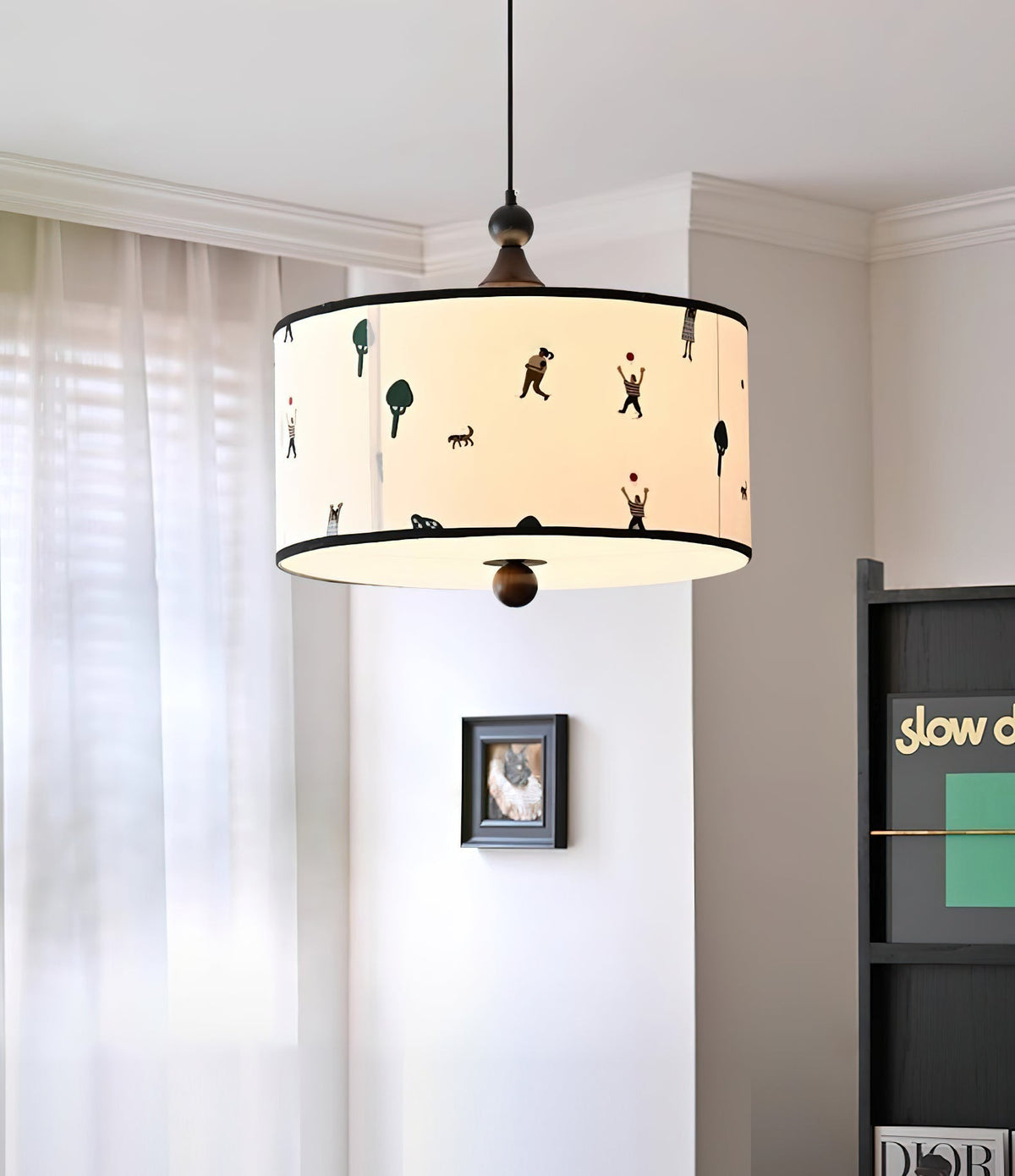 Avino lampa sufitowa w kształcie bębna