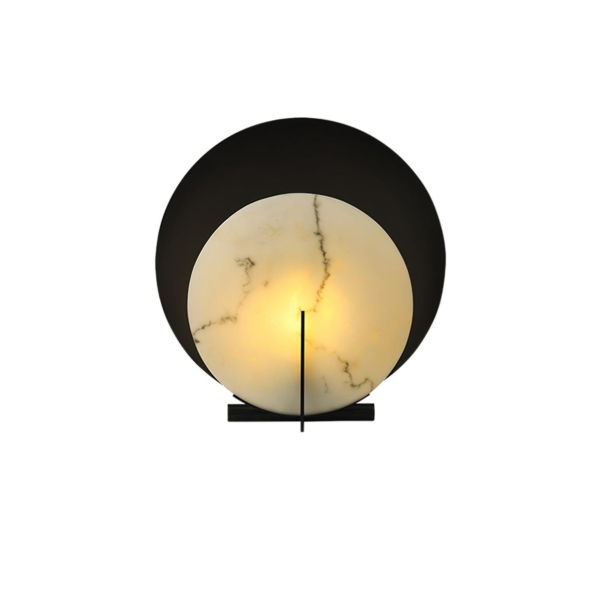 Astix półksiężycowa lampa stołowa z alabastrem