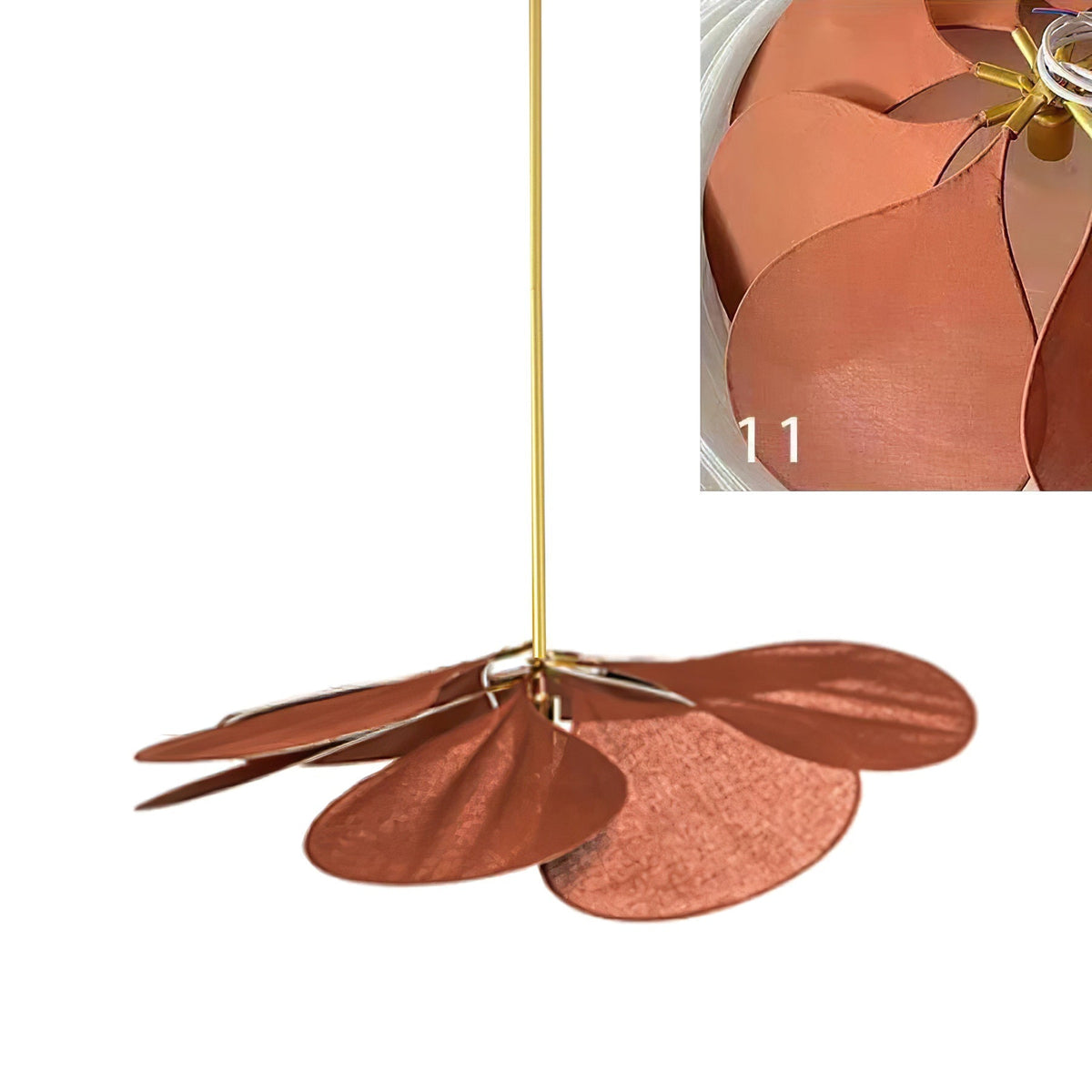 Dax wisząca lampa z płótna inspirowana naturą