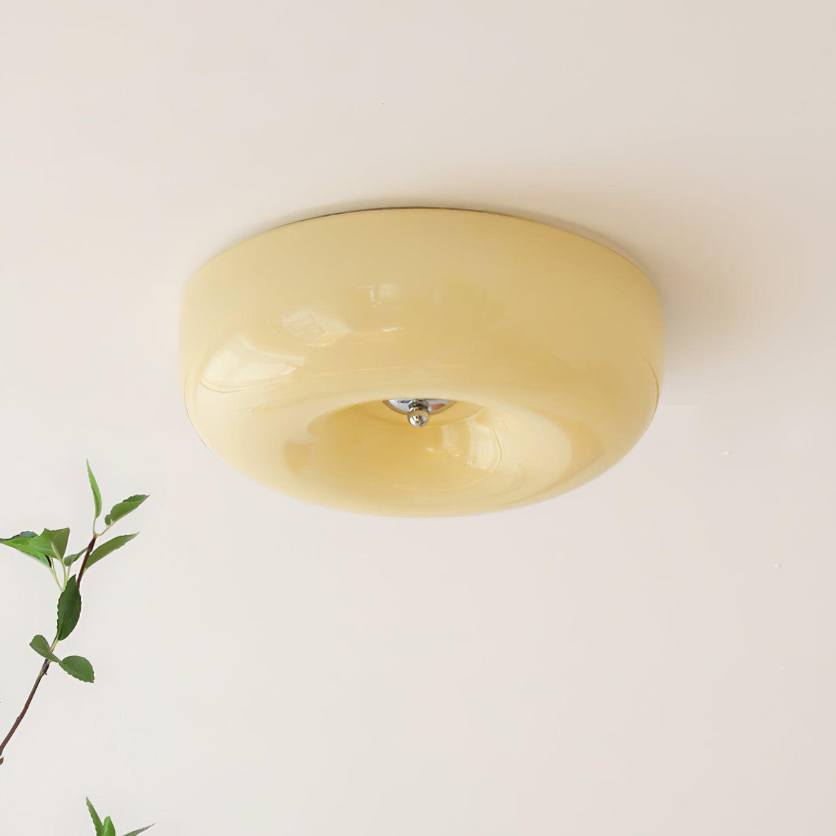Velisiel żyrandol Cream Pudding ze szkła dmuchanego