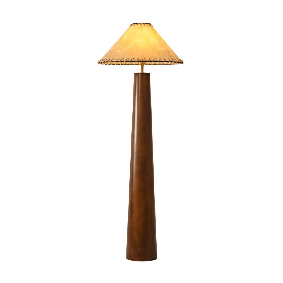 Syleelia drewniana kolumnowa lampa podłogowa
