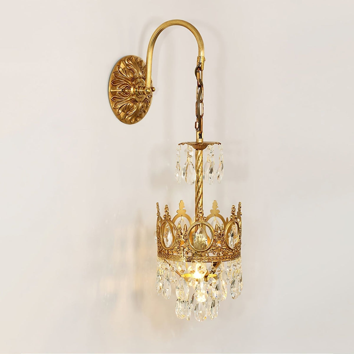 Kryształowy kinkiet Crown