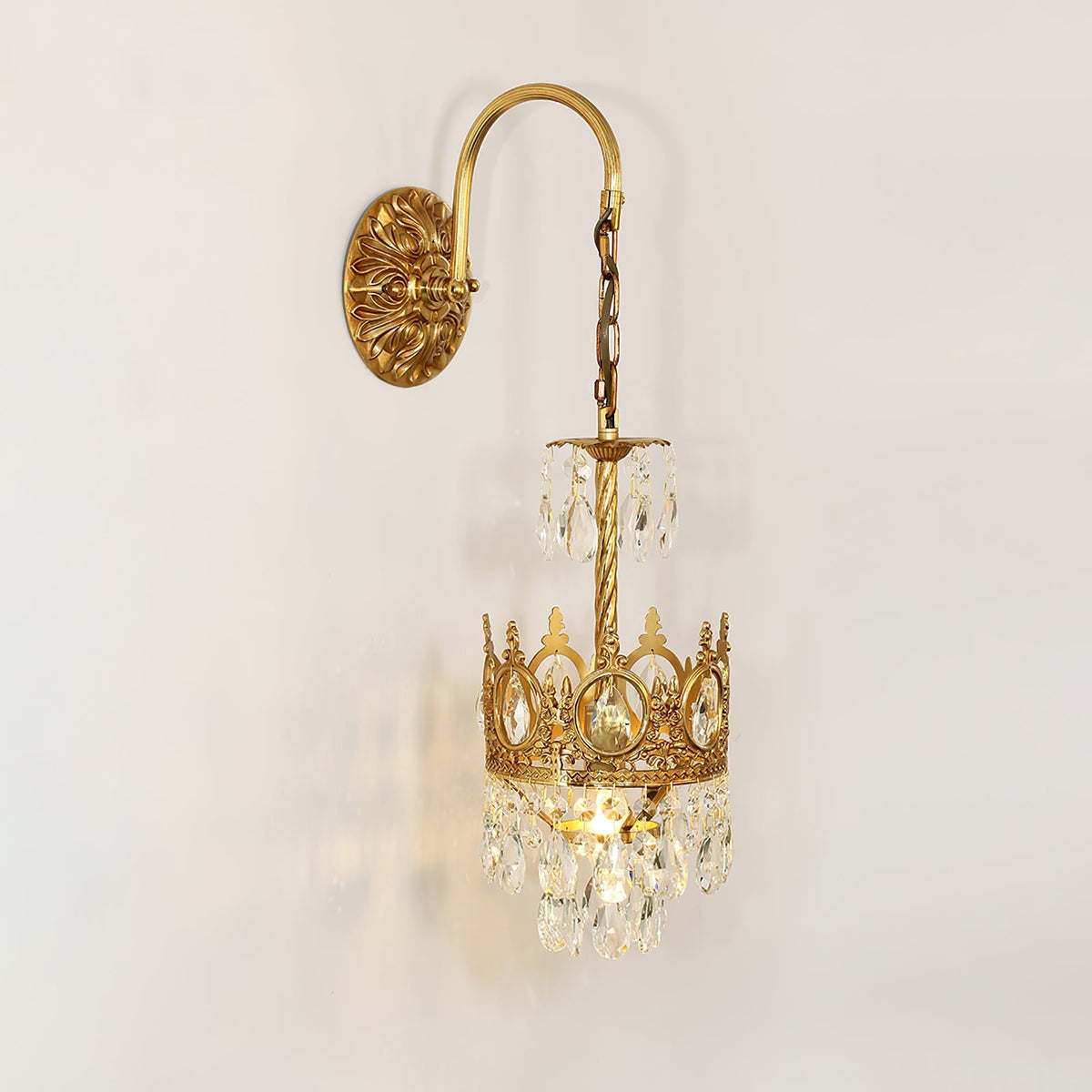 Kryształowy kinkiet Crown