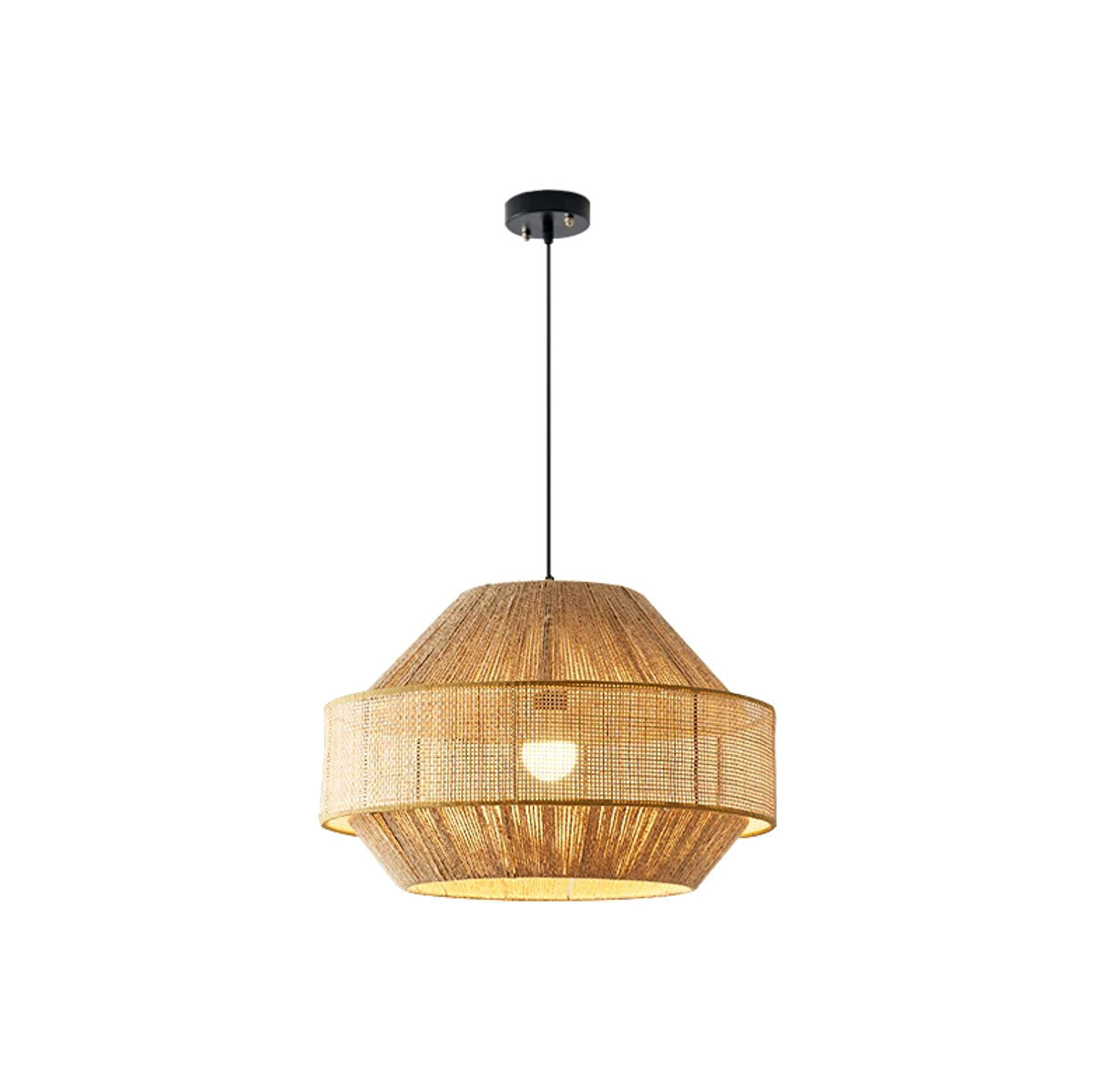 Avelmere Lampa Wisząca Z Plecionego Rattanu