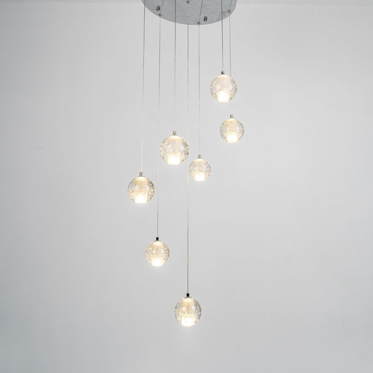 Kryształowy żyrandol wiszący Bubble Cluster