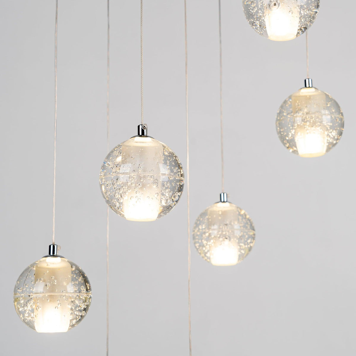 Kryształowy żyrandol wiszący Bubble Cluster