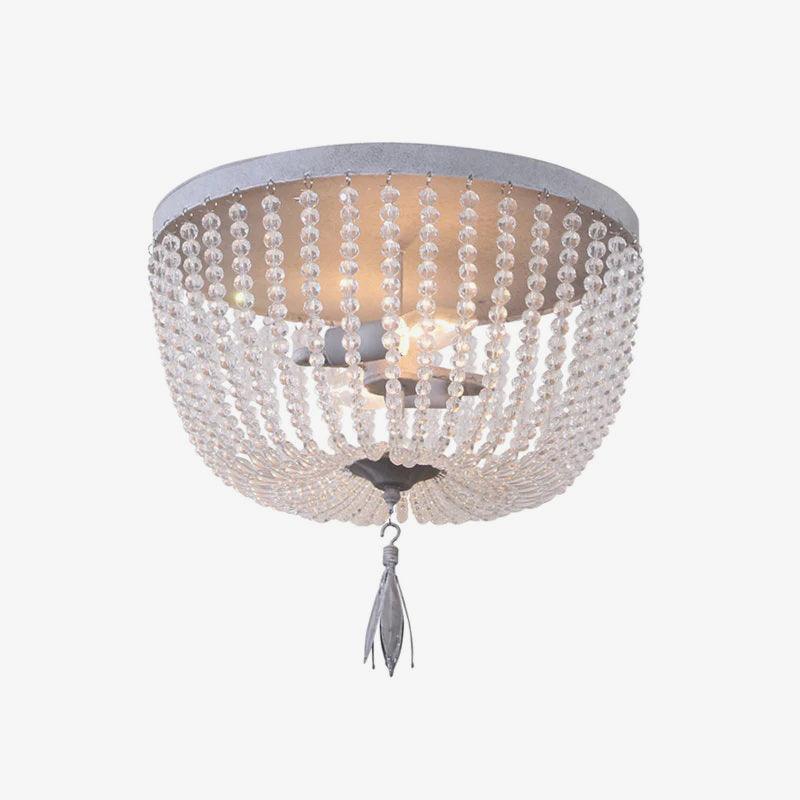 Farlan lampa sufitowa ze strunami kryształowych kulek Luxury