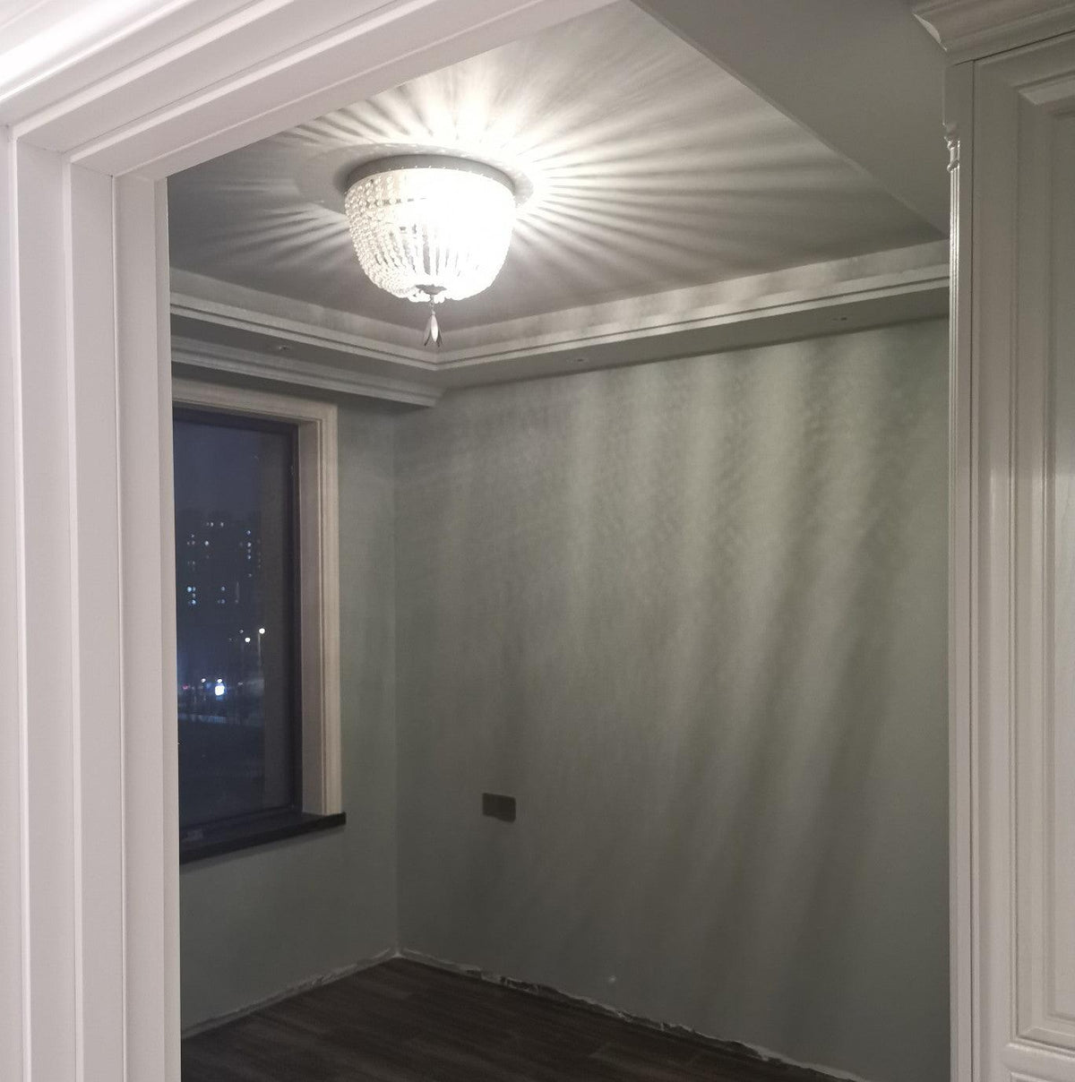 Farlan lampa sufitowa ze strunami kryształowych kulek Luxury