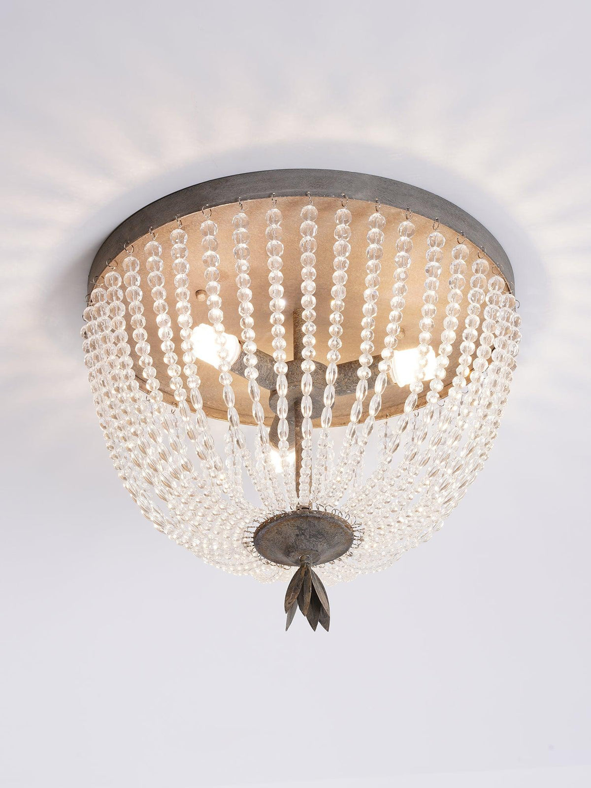 Farlan lampa sufitowa ze strunami kryształowych kulek Luxury