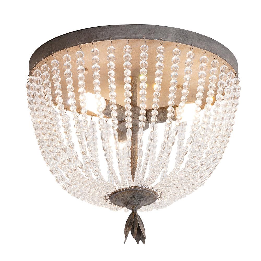 Farlan lampa sufitowa ze strunami kryształowych kulek Luxury