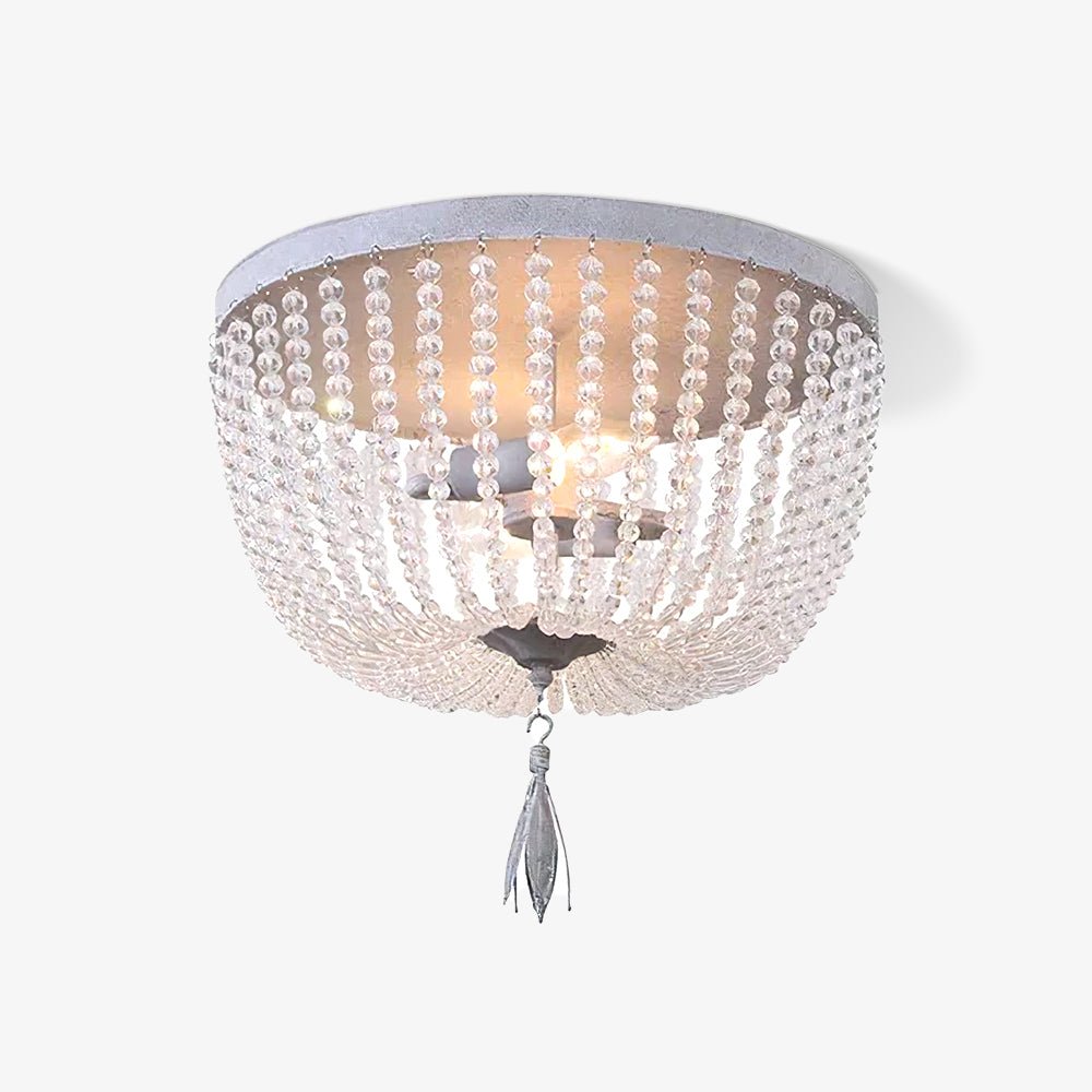 Farlan lampa sufitowa ze strunami kryształowych kulek Luxury