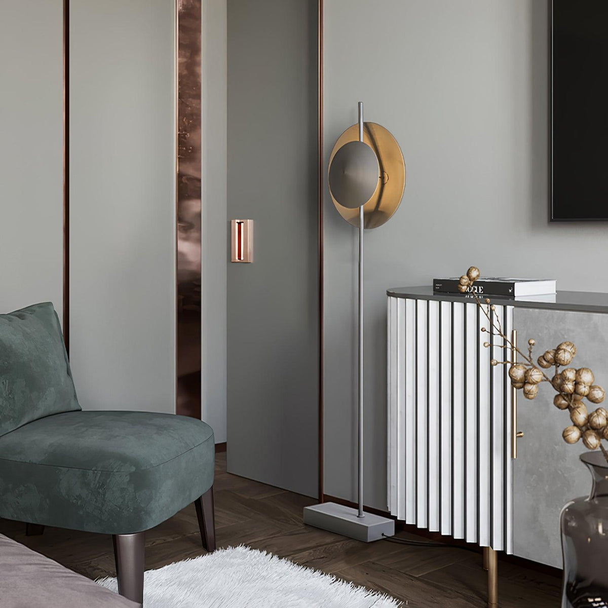 Circalla dwutonowa lampa stojąca