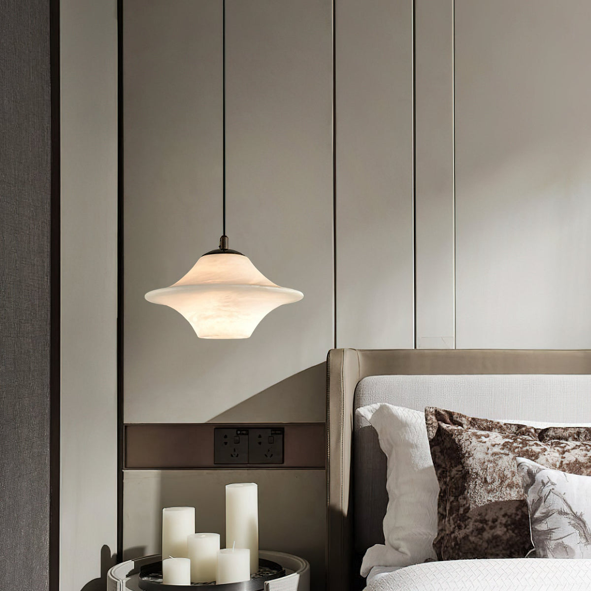 Alabrielle Alabaster lampa wisząca
