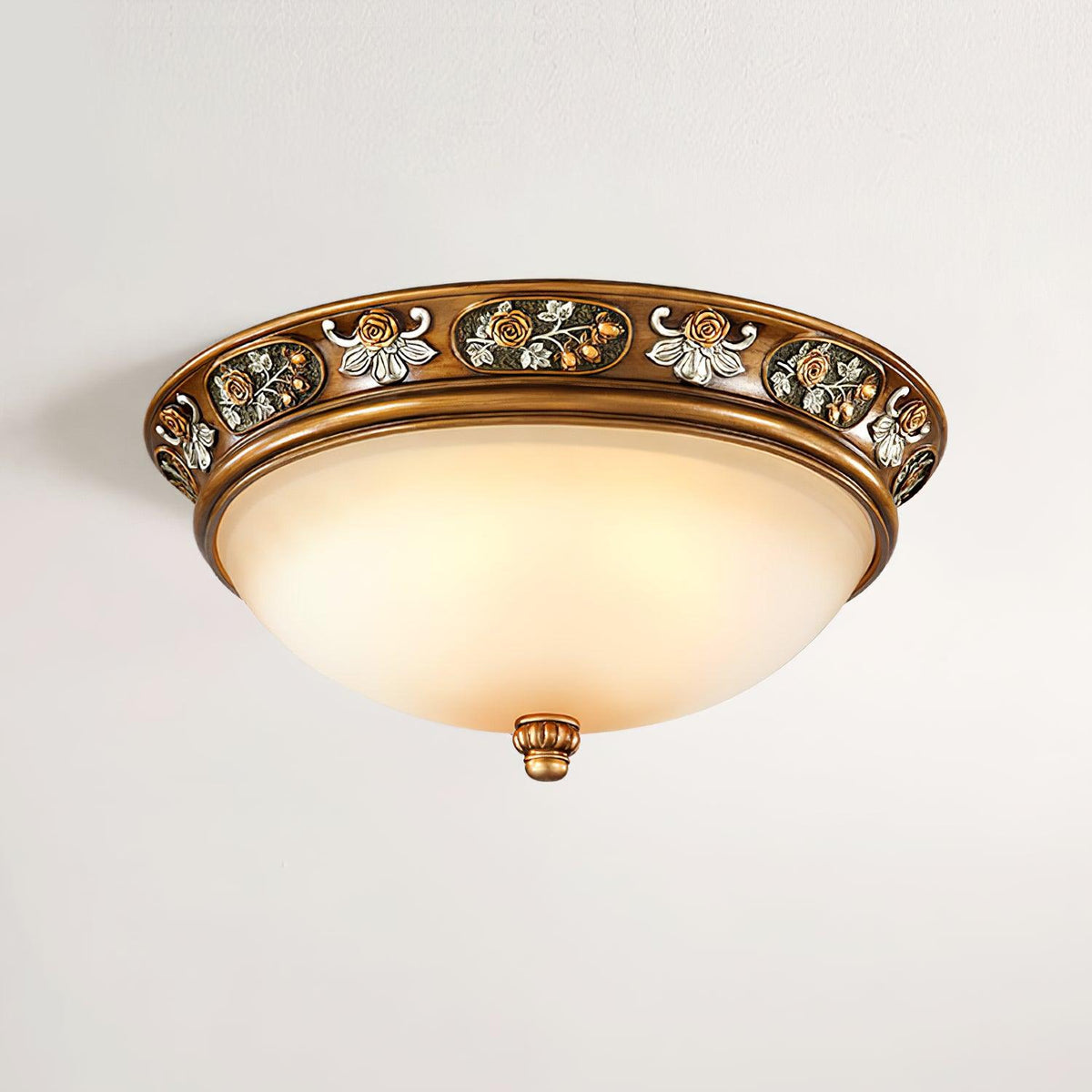 Cilene vintage luksusowa lampa sufitowa w osadzeniu ze żywicy