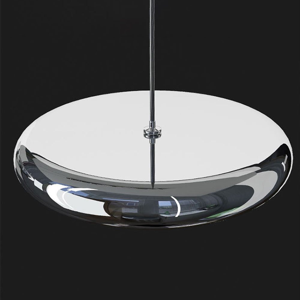 Arisha minimalistyczna lampa wisząca z metalu o kształcie koła, srebrna/złota/złoto różowa