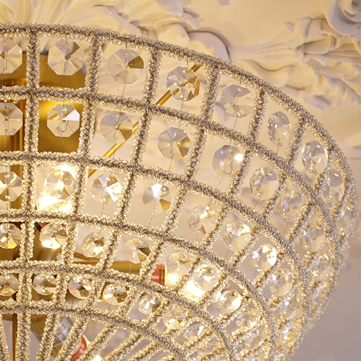 Luxelelle żyrandol sufitowy z kryształu