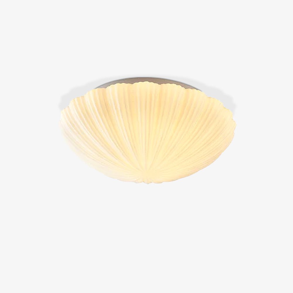 Elo lampa sufitowa w kształcie żeberkowanej muszli, elegancka