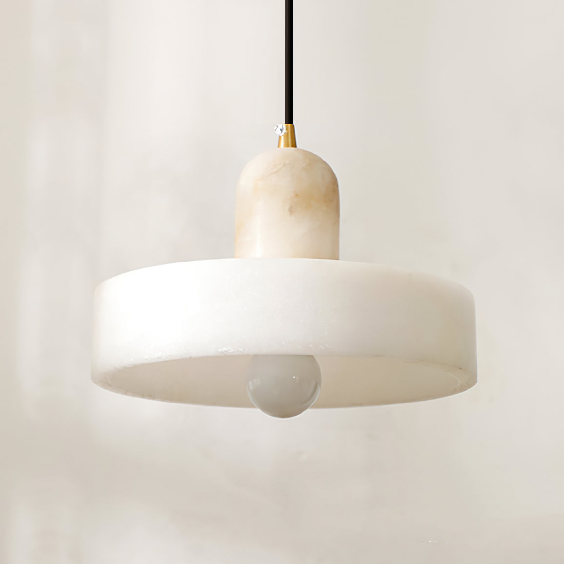Lampa wisząca Luste Disc Orb Alabaster