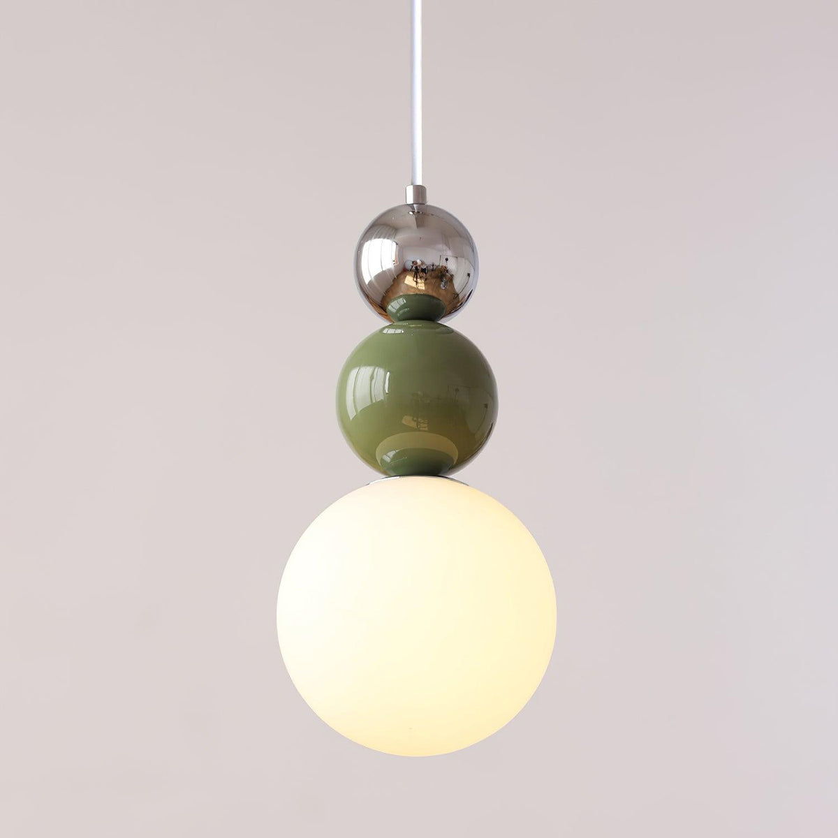 Lunetta Stacked lampa wisząca z kolorowymi sferami