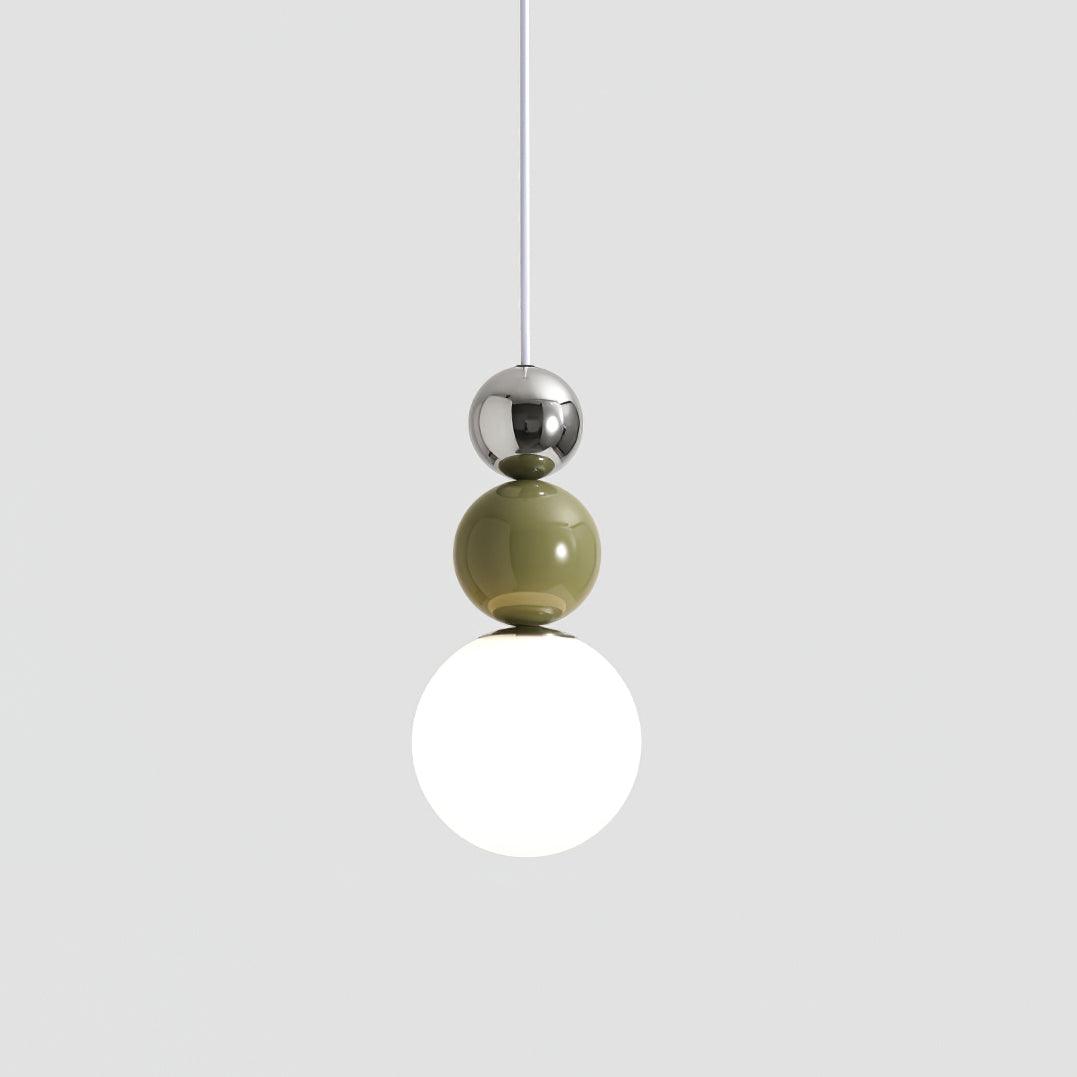 Lunetta Stacked lampa wisząca z kolorowymi sferami