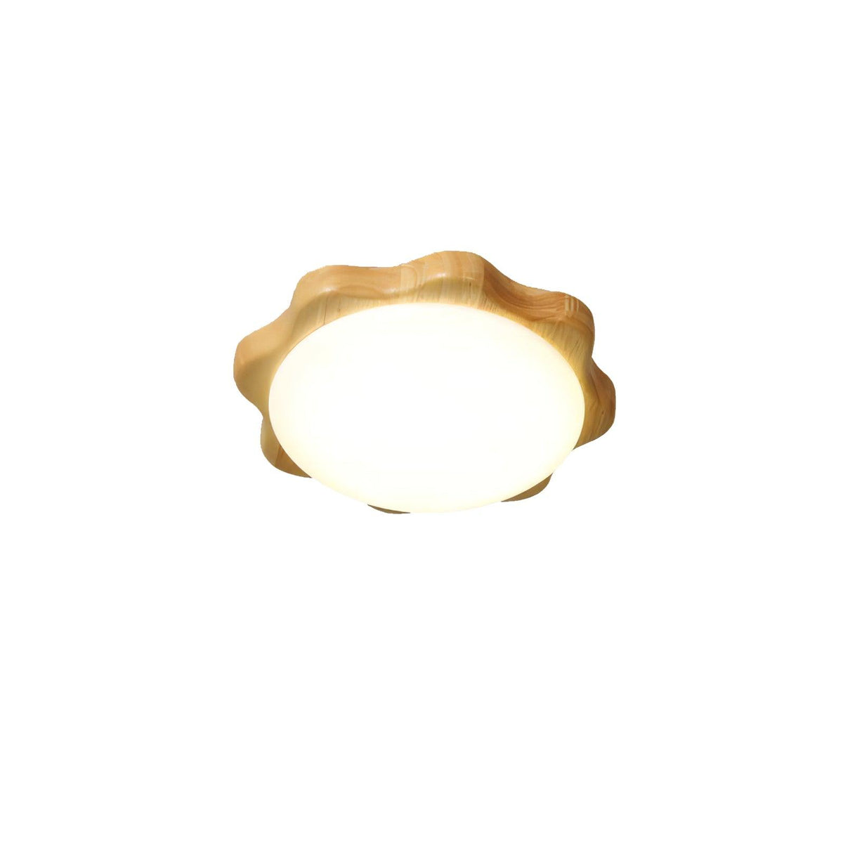 Myshae nowoczesna minimalistyczna lampa sufitowa w kształcie bębna z drewna