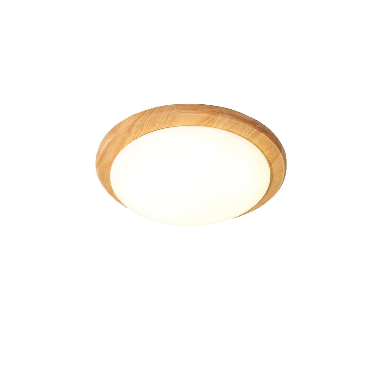 Myshae nowoczesna minimalistyczna lampa sufitowa w kształcie bębna z drewna