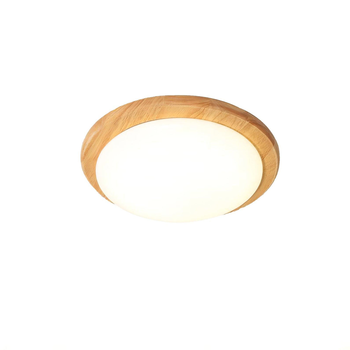 Myshae nowoczesna minimalistyczna lampa sufitowa w kształcie bębna z drewna