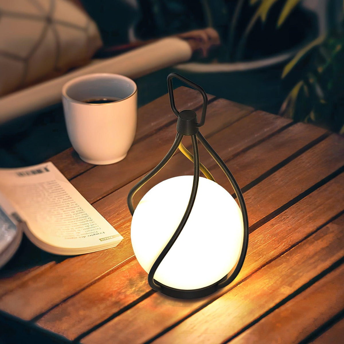 Emma minimalistyczna lampa stołowa ze szkła